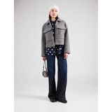 Vila - Vidaphne L/S Jacket - Grijs - Leren Jassen