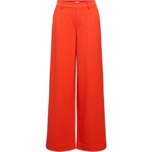 Object Objlisa Wide Pant Dames - Rood - Wijde Pijpen