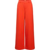 Object Objlisa Wide Pant Broeken Dames - Rood - Maat 36