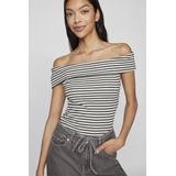 VILA - Salja - Top - Zwart/Wit - Strapless