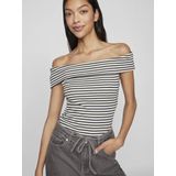 VILA - Salja - Top - Zwart/Wit - Strapless