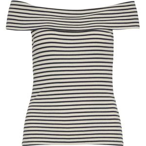 VILA - Salja - Top - Zwart/Wit - Strapless