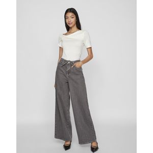 Vila - Visuri ss twist top - Ecru - T-shirt