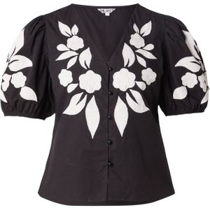 Object - Blouse Objnaja Re 2/4 Shirt - Zwart - Katoen