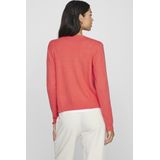 VILA Gebreid Vest - Koraalrood