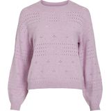 VILA - Viril L/S O-hals - Top - Winsome Orchidee - Knit
