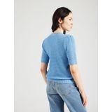 VILA - Vidalo O-neck S/S Knit Top - Lichtblauw - Gebreid - Dames