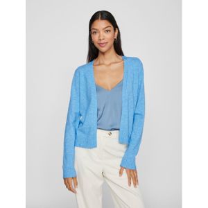 Vila Cardigan Kurzer Feinstrick Cardigan Weiche Strickjacke VIRIL VIRIL SHORT L/S KNIT CARDIGAN-NOOS