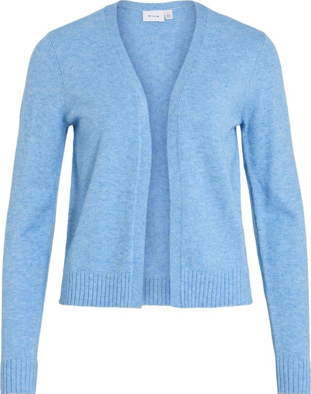 Gebreid Vest - Splithals - Lange Mouwen - Viscose/Nylon/Polyester