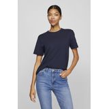 Vila - T-shirt - Navy - Biologisch Katoen