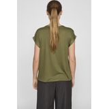 Vila Kurzarmshirt »VIELLETTE S/S SATIN TOP - NOOS«, Satin Optik