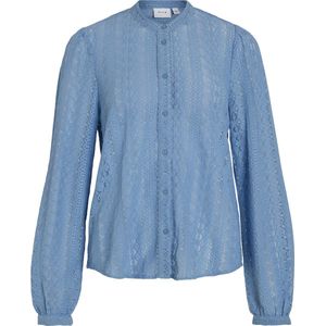 Vila Blouse Vichikka Lace Shirt- Noos 14082977 Blissful Blue Dames Maat - S