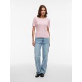 Vila - VIKASSIE - Top - Korte Mouwen - Puntjespatroon - NOOS