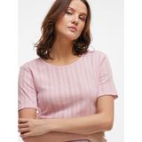 Vila Kurzarmshirt "VIKASSIE S/S POINTELLE TOP - NOOS"