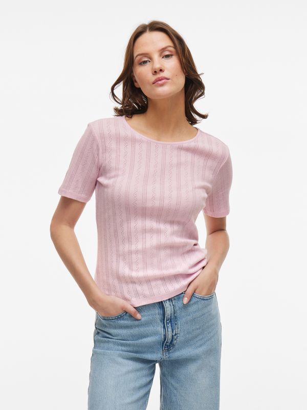 Vila Kurzarmshirt "VIKASSIE S/S POINTELLE TOP - NOOS"