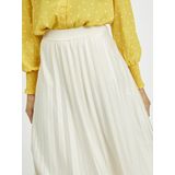 VILA - Nitban - Plooirok - Offwhite - 3/4 Lengte