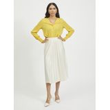 VILA - Nitban - Plooirok - Offwhite - 3/4 Lengte