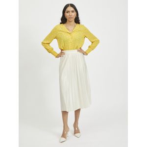 VILA - Nitban - Plooirok - Offwhite - 3/4 Lengte