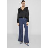 Vila - Vivarone Hw Wide Pant - Vintage Indigo - Polyester Viscose Elastan