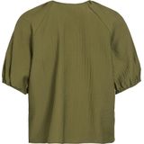 Vila - Olive T-shirt - Olijfgroen - 80% Viscose Lenzing Ecovero, 20% Polyamide
