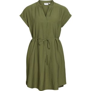 Tuniekjurk - Capulet Olive - V-hals - Korte Mouwen - 80% Viscose - 20% Polyamide
