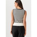 Object - Objviva Re S/l Knit Top - T-shirt - Wit - Zacht Materiaal