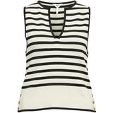 Object - Objviva Re S/l Knit Top - T-shirt - Wit - Zacht Materiaal