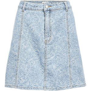 Object - Denim Rok - Lichtblauw - 80% Katoen, 20% Gerecycled Katoen
