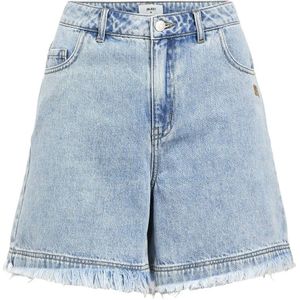 OBJECT - OBJISRA - Denim Short - Lichtblauw - Regular Waist - Rechtvallend