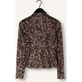 Object - OBJNELA LS O-NECK MESH TOP REP - Shirt - Zwart