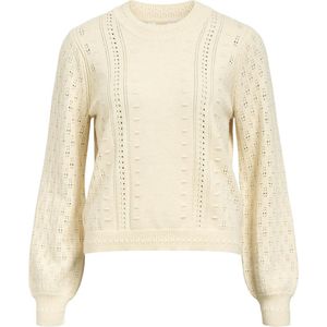 Object Trui Objinge Re O-neck Knit Noos 23045726 Sandshell/melange Dames