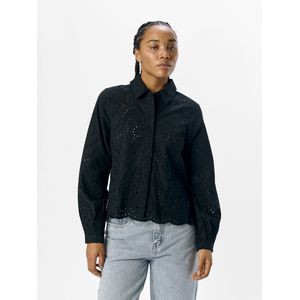 Objbitten L/S Re Shirt Noos, zwart, 40