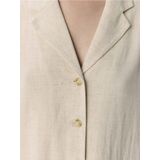 Object - Objsanne Blouse - Sandshell - 80% Viscose Lenzing Ecovero, 20% Linnen