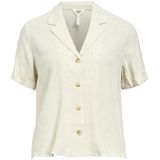 Object - Objsanne Blouse - Sandshell - 80% Viscose Lenzing Ecovero, 20% Linnen