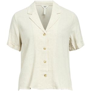 Object - Objsanne Blouse - Sandshell - 80% Viscose Lenzing Ecovero, 20% Linnen