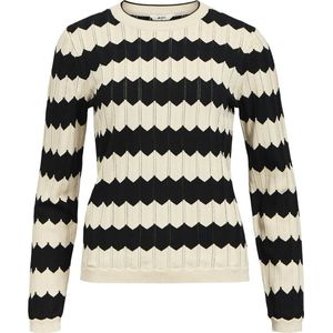 Object Objebba Re Knit Pullover Truien & vesten Dames - Sweater - Hoodie - Vest- Zand