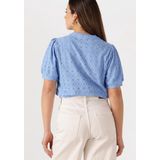 Object - Objlaila Re - Top - Blauw - Katoen