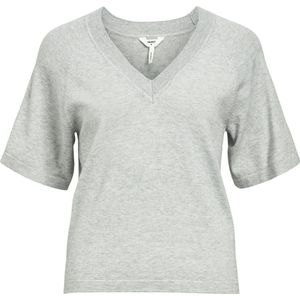 Object - Objthess 2/4 Lo V-neck Knit Top - Lichtgrijs - Gebreide Trui - Dames