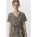 Objkarina Korte Jurk - Zwart - Normale Pasvorm - V-hals