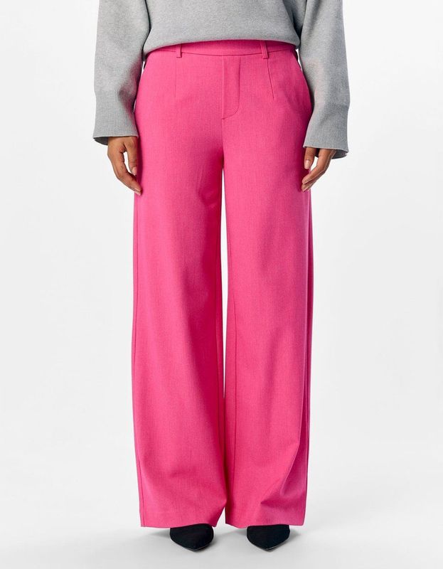 OBJECT - LISA WIDE PANT - Broek - Roze