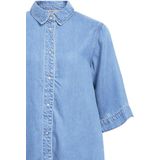 Object Objframe 2/4 Re Denim Top Blouses Dames - Blauw - Maat L