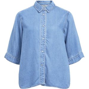 Object - Objframe 2/4 RE - Blouse - Blauw - Denim