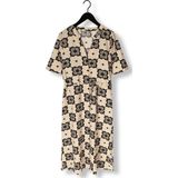 Object - Objella Re 2/4 Midi Dress - Jurk - Beige - Dames