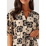 Object - Objella Re 2/4 Midi Dress - Jurk - Beige - Dames