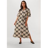 Object - Objella Re 2/4 Midi Dress - Jurk - Beige - Dames