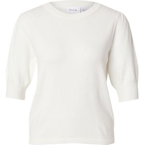 Vila Trui Viril 2/4 Sleeve O-neck Knit Top - 14105306 White Alyssum Dames Maat - XL