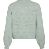 Vila - Gebreide Trui - Mint - 50% Viscose Livaeco