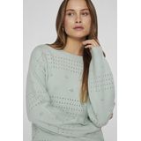 Vila - Gebreide Trui - Mint - 50% Viscose Livaeco