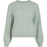 Vila - Gebreide Trui - Mint - 50% Viscose Livaeco