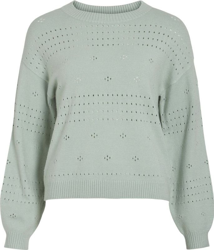 Vila - Gebreide Trui - Mint - 50% Viscose Livaeco